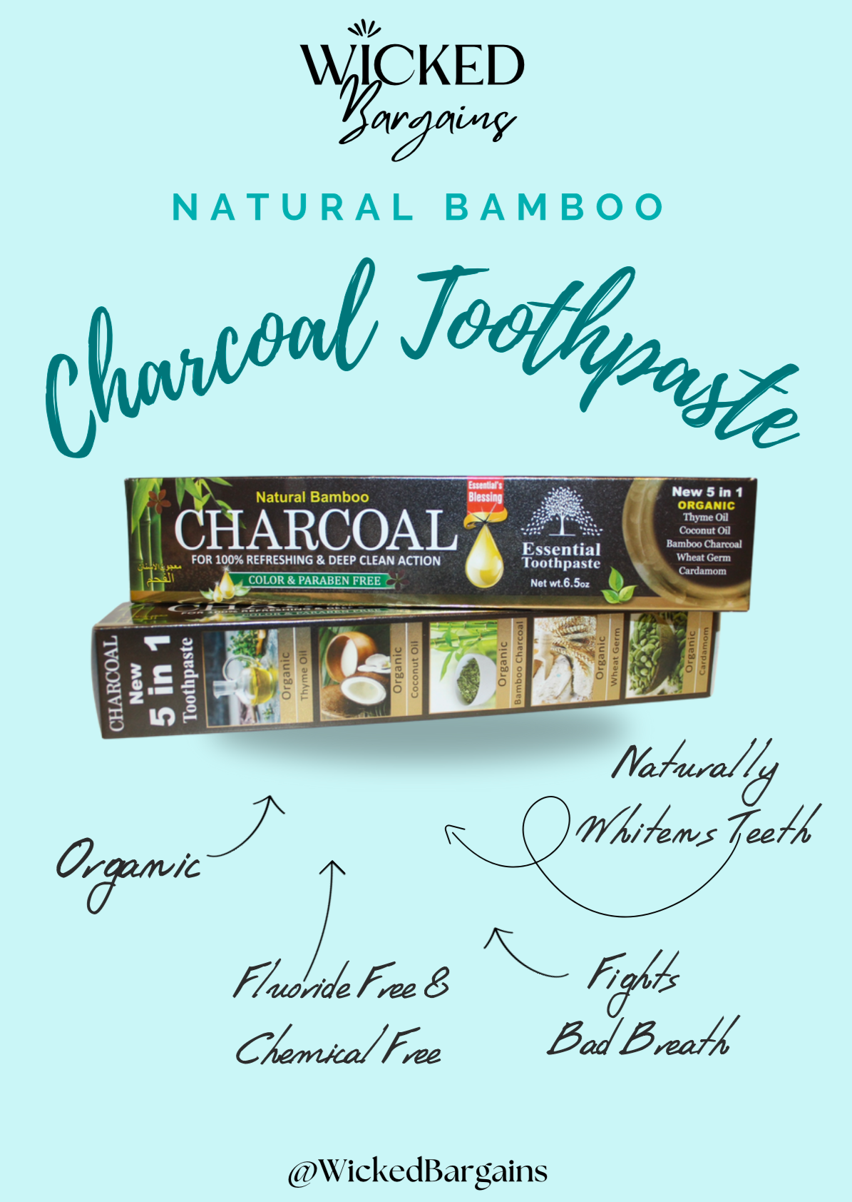 Natural Bamboo Charcoal Toothpaste