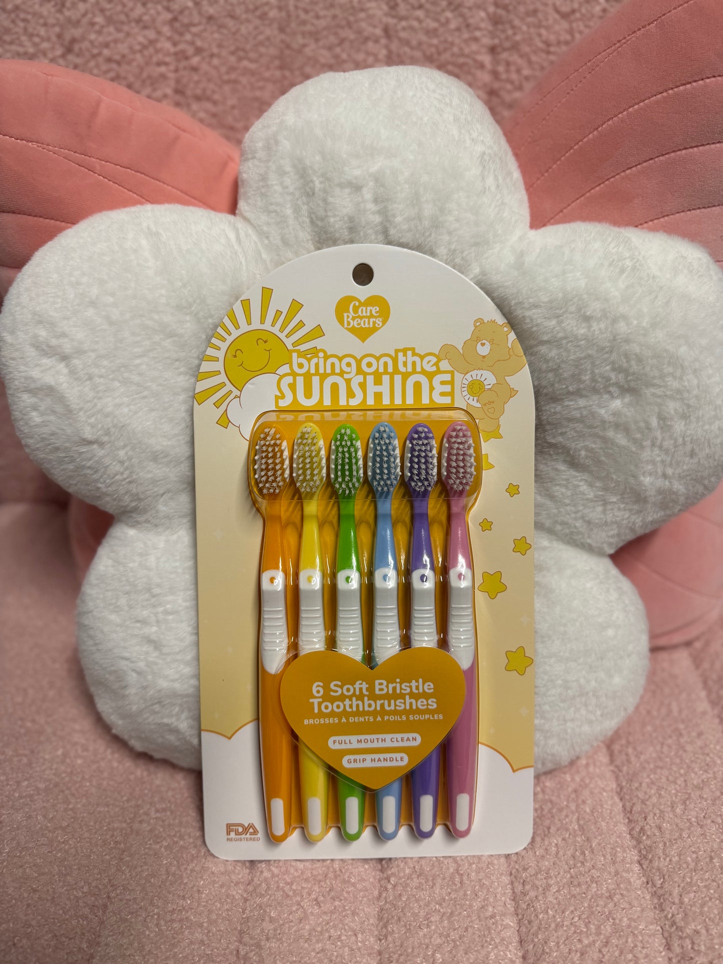 Care Bears Toothbrushes 6 Pk Soft Bristle