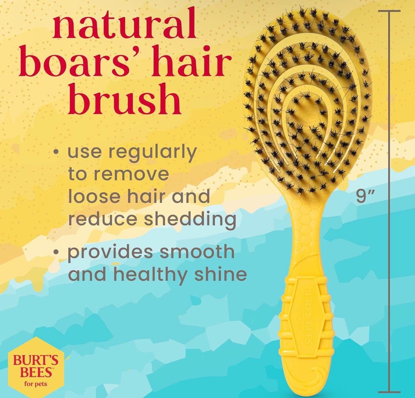 Burts Bees Porcupine Dog Hair Brush
