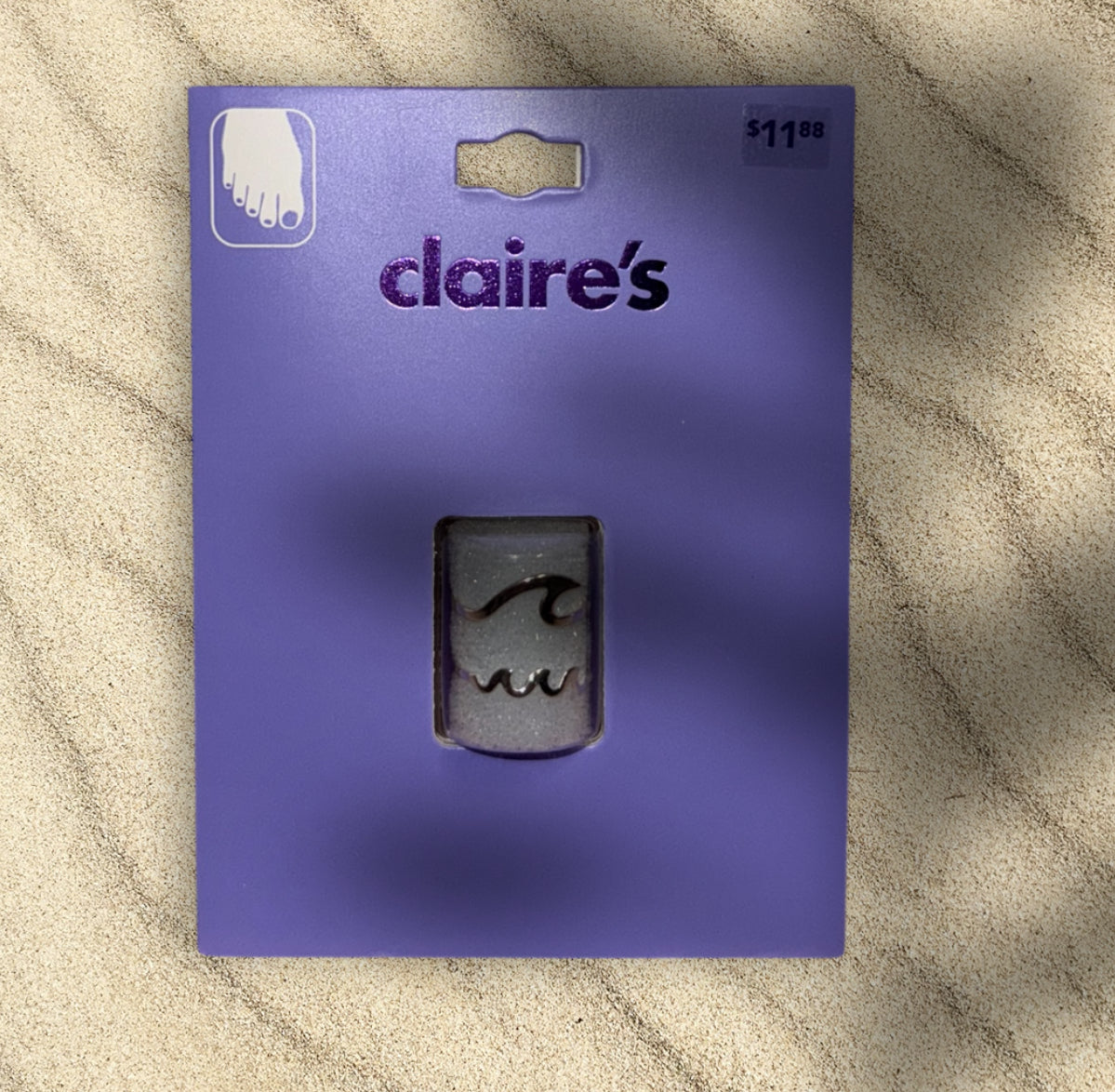 Claire's Adjustable Wave Toe Ring Set