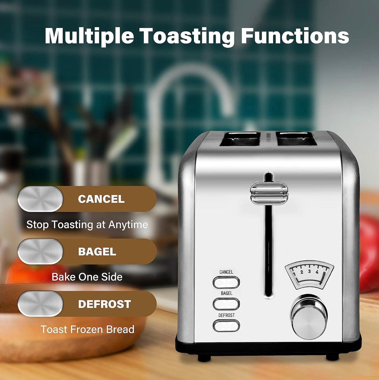 Simple Deluxe 2-Slice Toaster