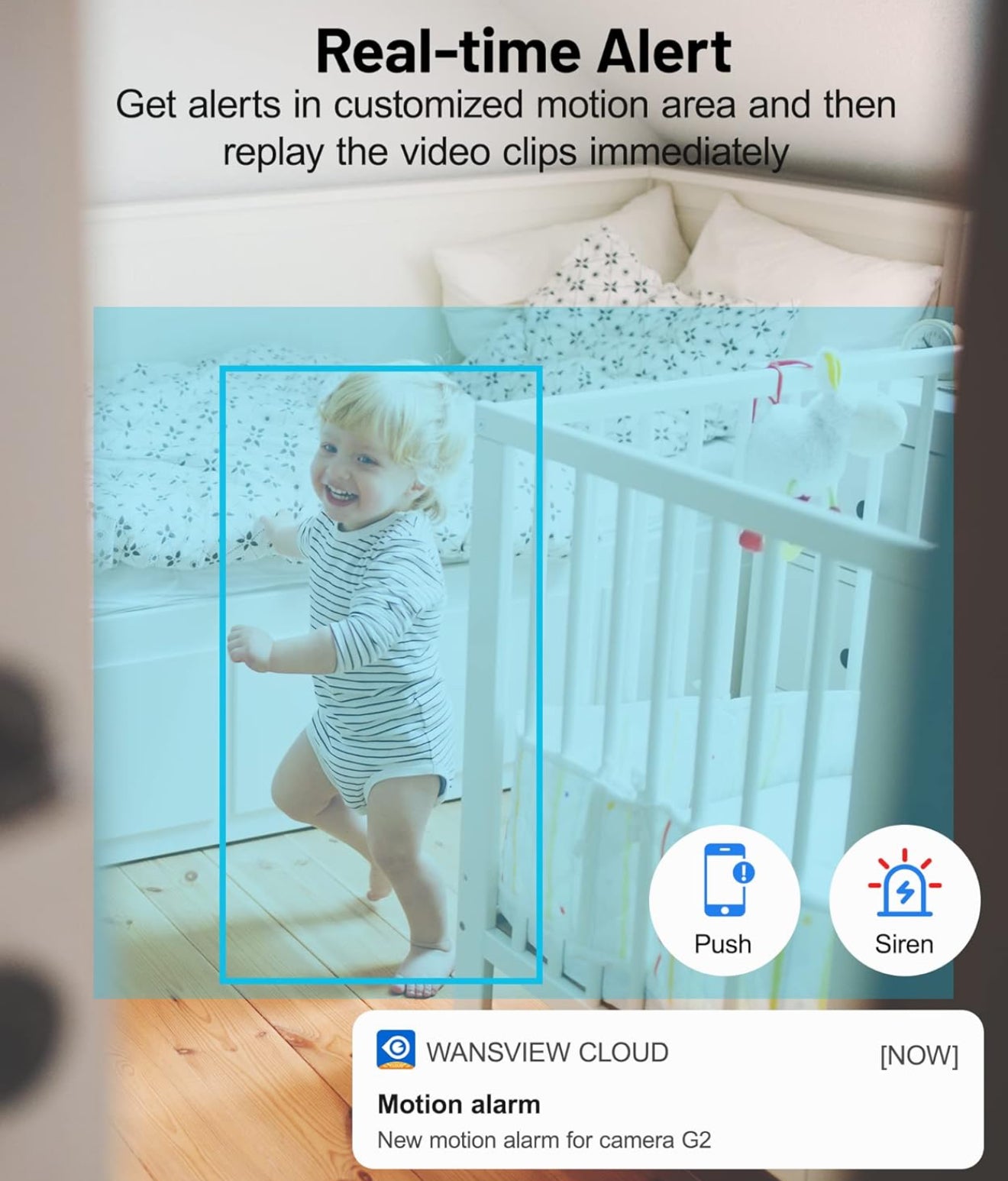 GALAYOU Indoor Security Camera 2K, Pet Camera, 360 Degree WiFi Home Security Camera