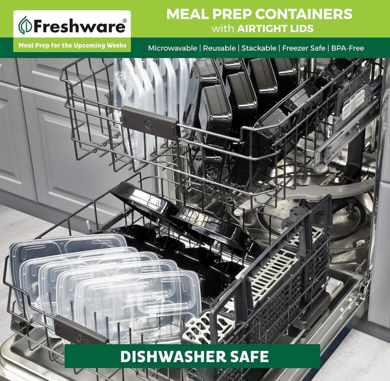 Freshware Meal Prep Containers 21 Count (Pack of 1)