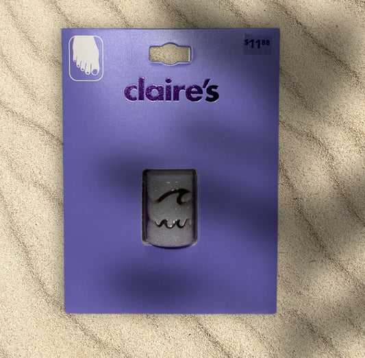 Claire's Adjustable Wave Toe Ring Set