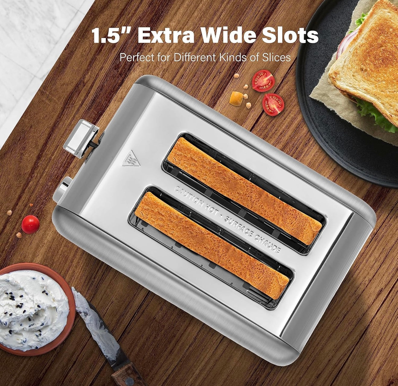 Simple Deluxe 2-Slice Toaster